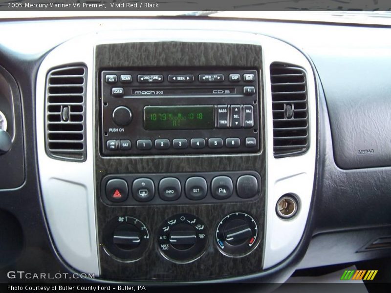Vivid Red / Black 2005 Mercury Mariner V6 Premier