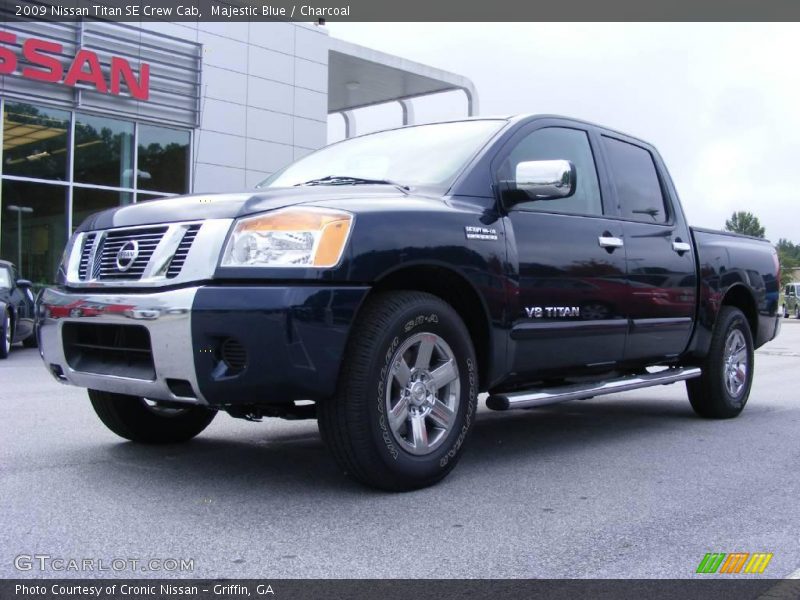 Majestic Blue / Charcoal 2009 Nissan Titan SE Crew Cab