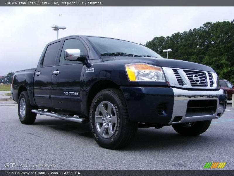 Majestic Blue / Charcoal 2009 Nissan Titan SE Crew Cab