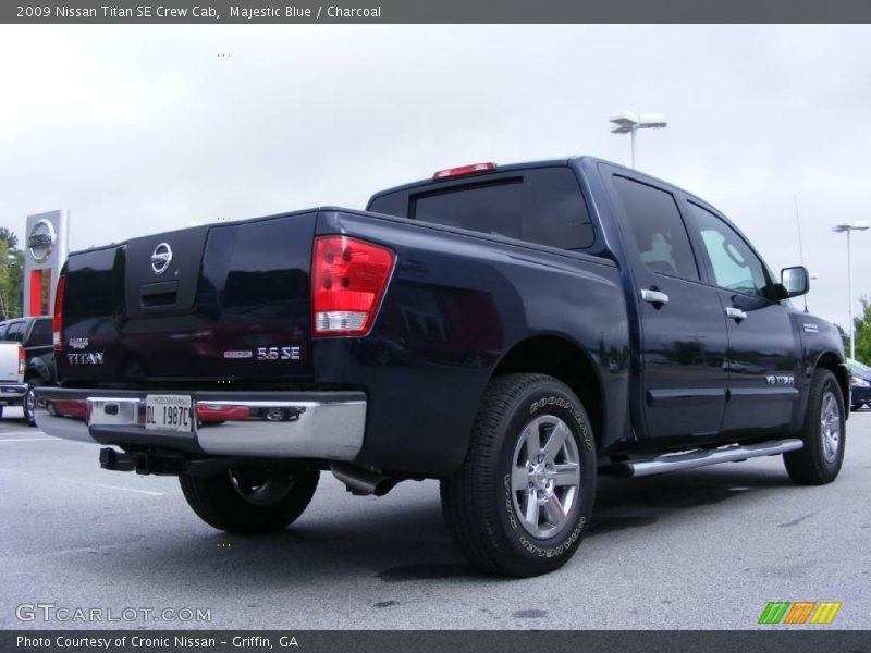 Majestic Blue / Charcoal 2009 Nissan Titan SE Crew Cab