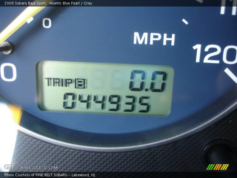 Atlantic Blue Pearl / Gray 2006 Subaru Baja Sport