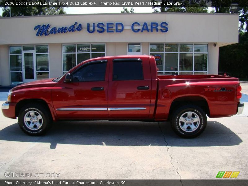 Inferno Red Crystal Pearl / Medium Slate Gray 2006 Dodge Dakota Laramie TRX4 Quad Cab 4x4