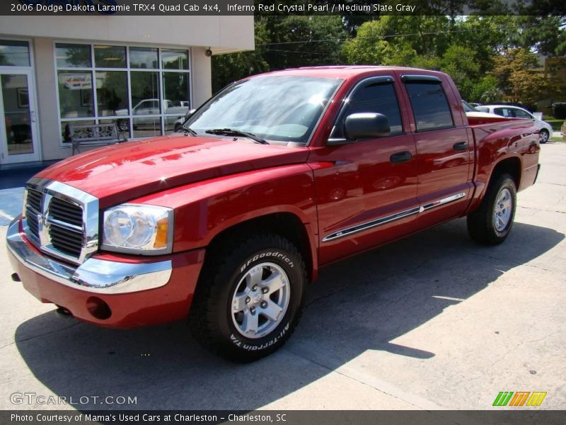 Inferno Red Crystal Pearl / Medium Slate Gray 2006 Dodge Dakota Laramie TRX4 Quad Cab 4x4