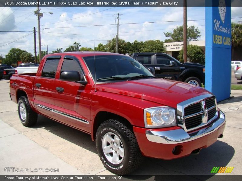 Inferno Red Crystal Pearl / Medium Slate Gray 2006 Dodge Dakota Laramie TRX4 Quad Cab 4x4