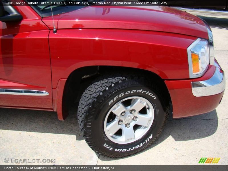 Inferno Red Crystal Pearl / Medium Slate Gray 2006 Dodge Dakota Laramie TRX4 Quad Cab 4x4