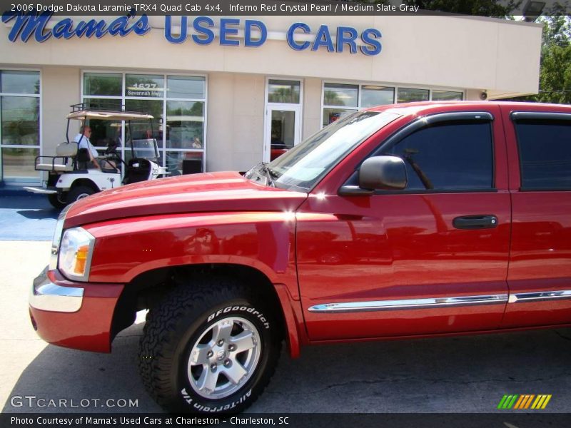 Inferno Red Crystal Pearl / Medium Slate Gray 2006 Dodge Dakota Laramie TRX4 Quad Cab 4x4