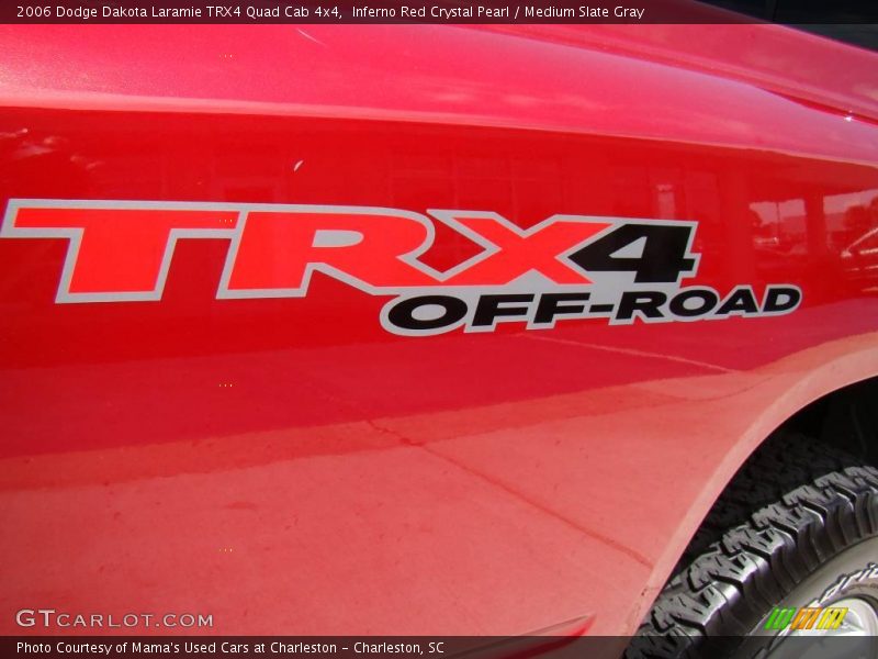 Inferno Red Crystal Pearl / Medium Slate Gray 2006 Dodge Dakota Laramie TRX4 Quad Cab 4x4