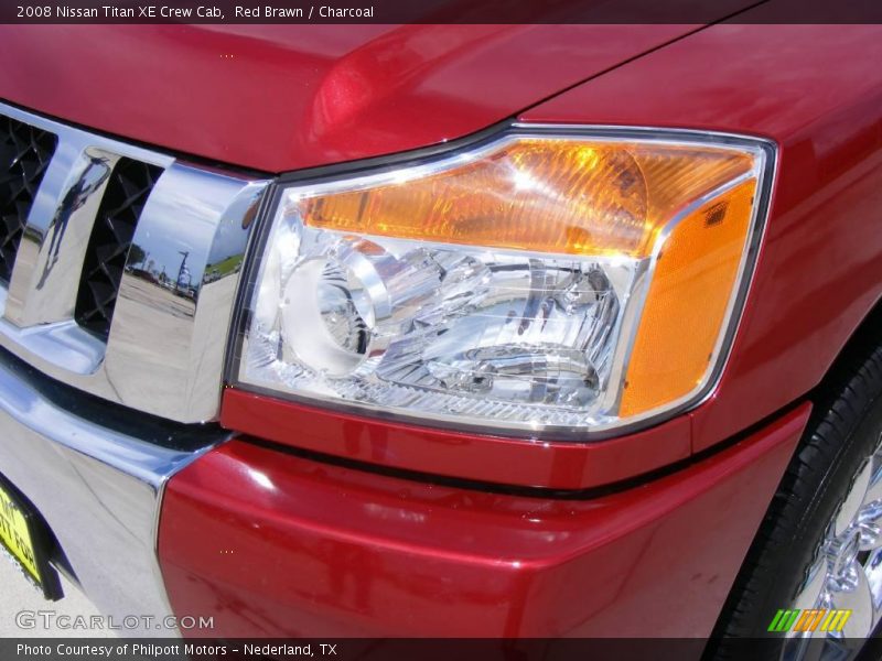 Red Brawn / Charcoal 2008 Nissan Titan XE Crew Cab