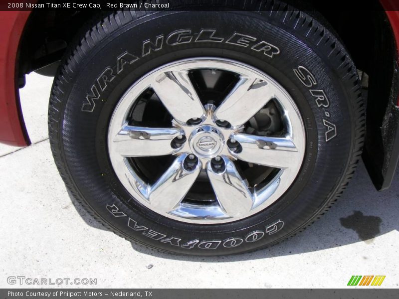 Red Brawn / Charcoal 2008 Nissan Titan XE Crew Cab