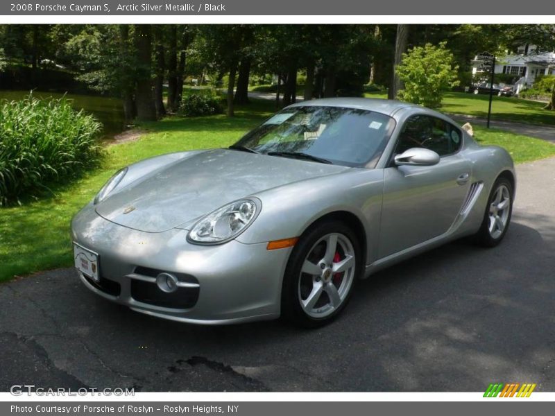 Arctic Silver Metallic / Black 2008 Porsche Cayman S