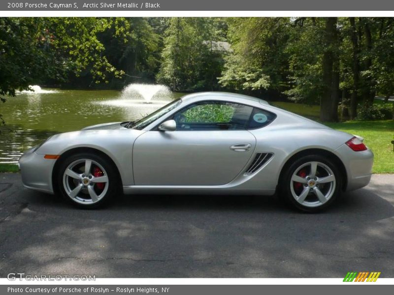 Arctic Silver Metallic / Black 2008 Porsche Cayman S