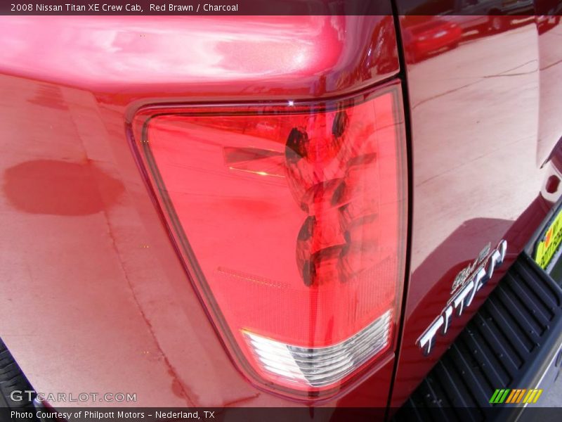 Red Brawn / Charcoal 2008 Nissan Titan XE Crew Cab