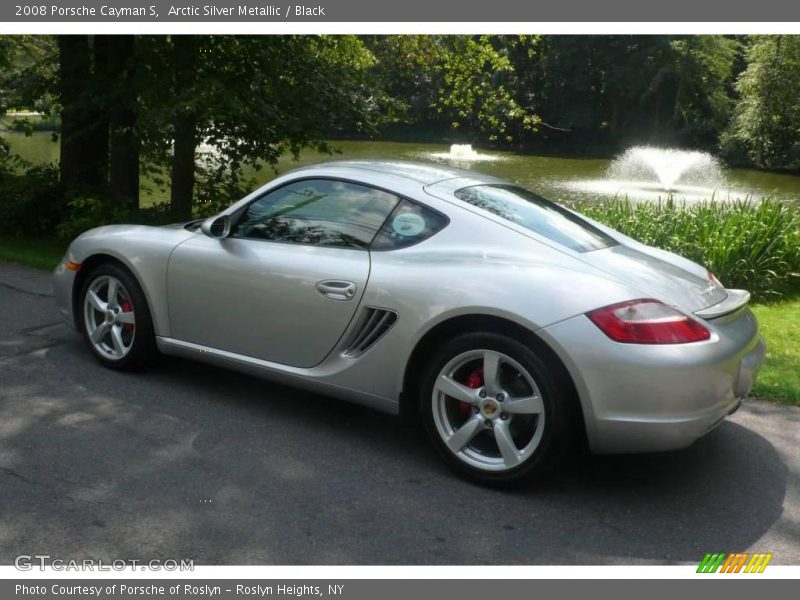 Arctic Silver Metallic / Black 2008 Porsche Cayman S