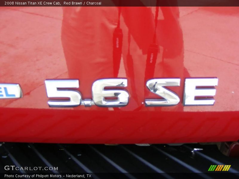 Red Brawn / Charcoal 2008 Nissan Titan XE Crew Cab