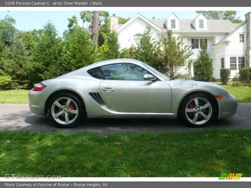 Arctic Silver Metallic / Black 2008 Porsche Cayman S