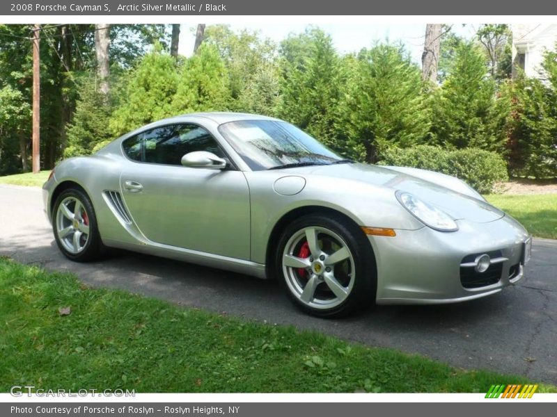 Arctic Silver Metallic / Black 2008 Porsche Cayman S