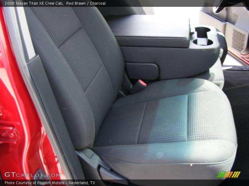 Red Brawn / Charcoal 2008 Nissan Titan XE Crew Cab