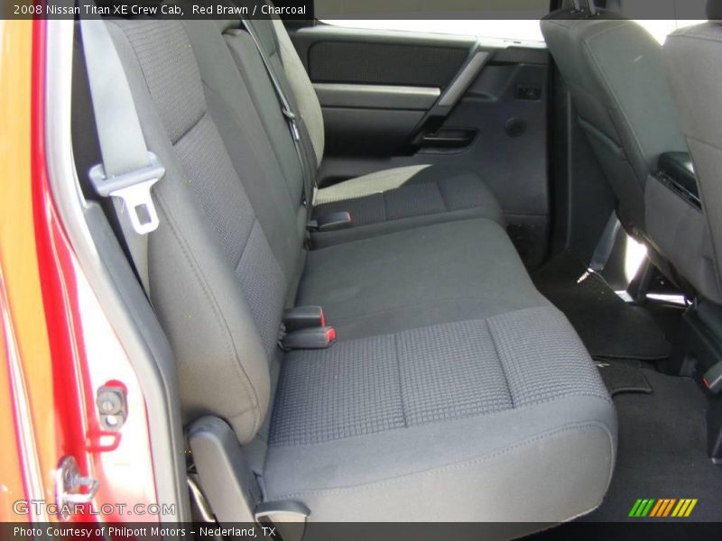 Red Brawn / Charcoal 2008 Nissan Titan XE Crew Cab