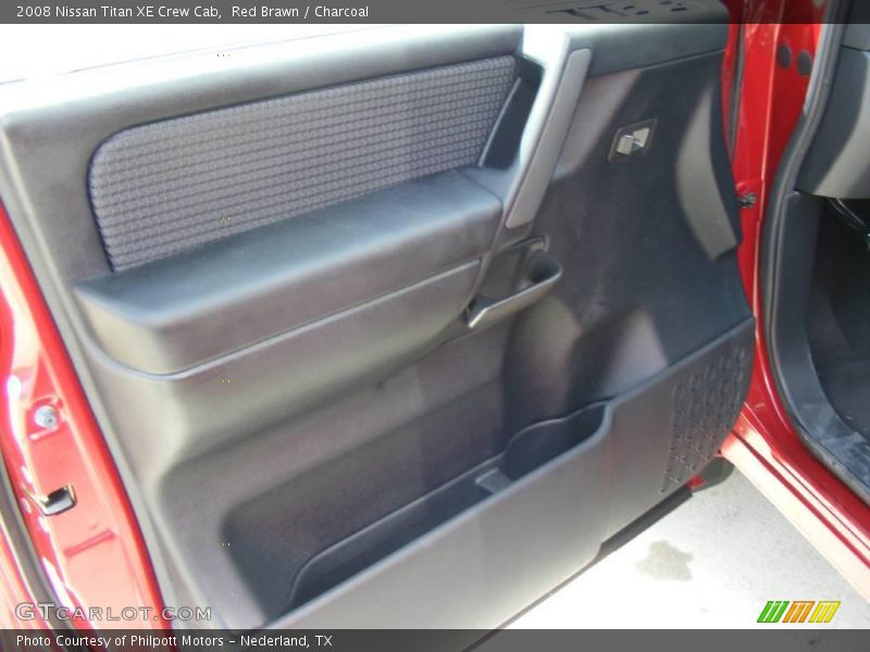 Red Brawn / Charcoal 2008 Nissan Titan XE Crew Cab