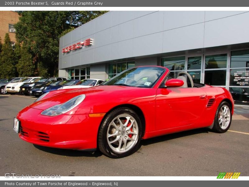 Guards Red / Graphite Grey 2003 Porsche Boxster S