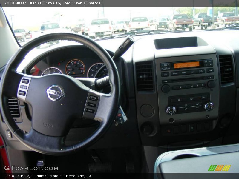 Red Brawn / Charcoal 2008 Nissan Titan XE Crew Cab