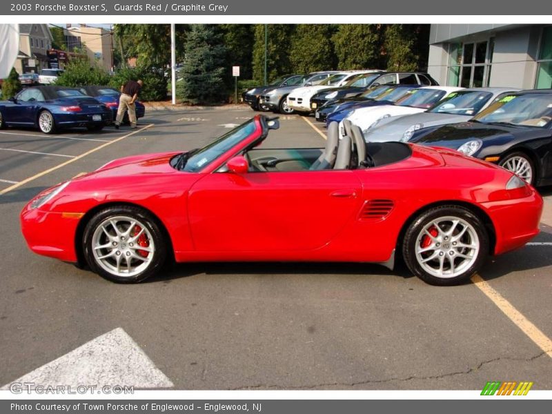 Guards Red / Graphite Grey 2003 Porsche Boxster S