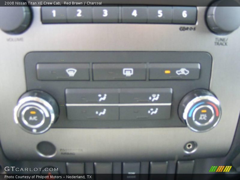 Red Brawn / Charcoal 2008 Nissan Titan XE Crew Cab