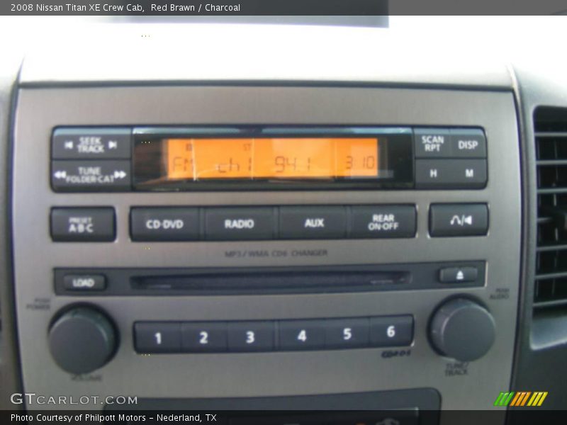 Red Brawn / Charcoal 2008 Nissan Titan XE Crew Cab
