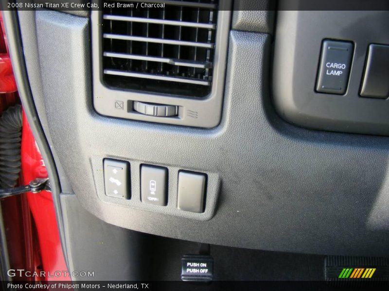 Red Brawn / Charcoal 2008 Nissan Titan XE Crew Cab