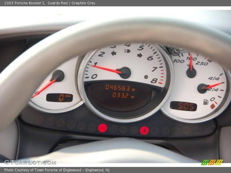 Guards Red / Graphite Grey 2003 Porsche Boxster S