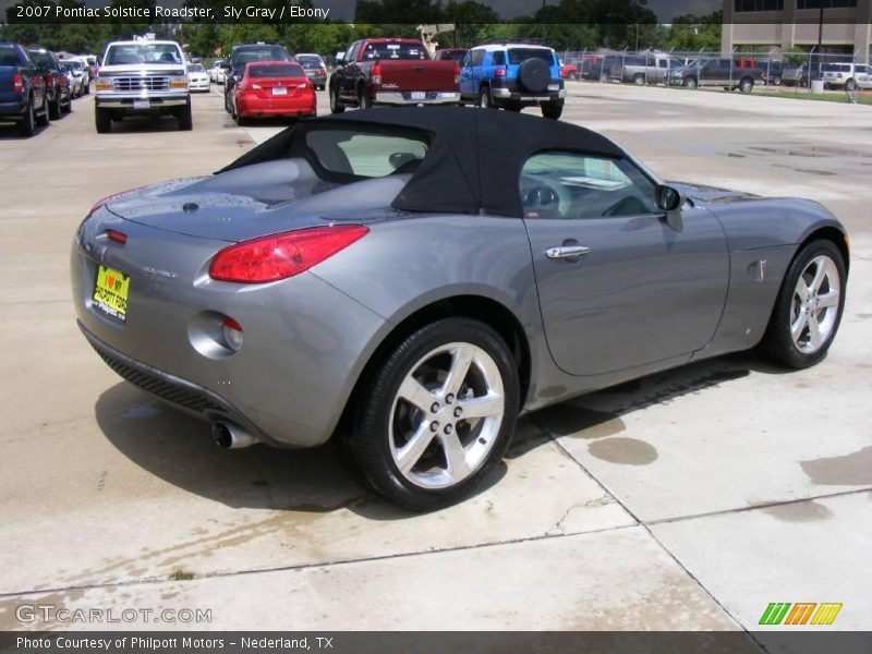 Sly Gray / Ebony 2007 Pontiac Solstice Roadster