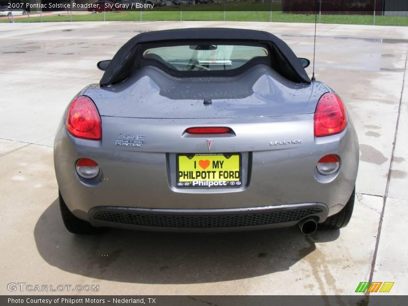 Sly Gray / Ebony 2007 Pontiac Solstice Roadster