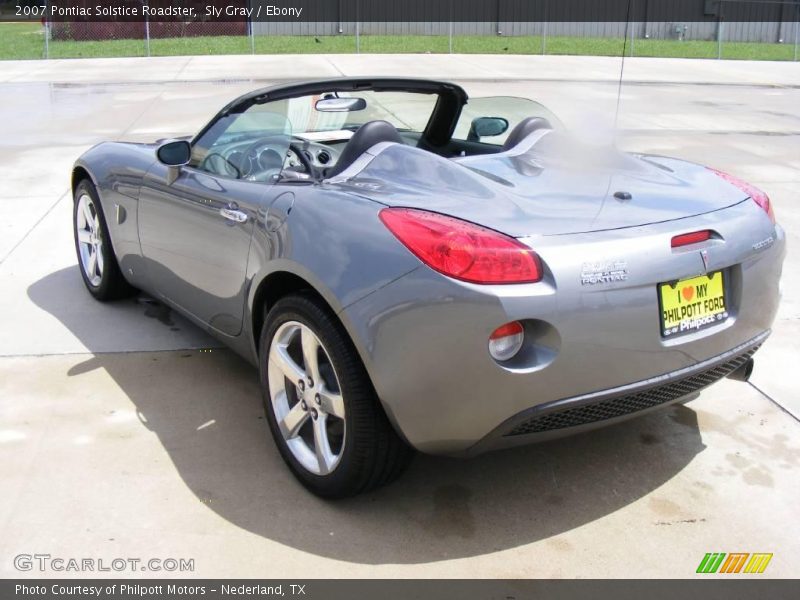 Sly Gray / Ebony 2007 Pontiac Solstice Roadster