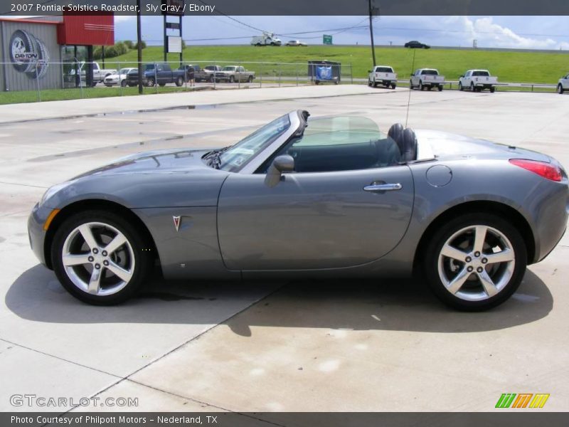 Sly Gray / Ebony 2007 Pontiac Solstice Roadster