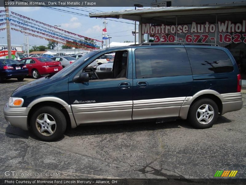 Dark Teal Metallic / Taupe 1999 Pontiac Montana