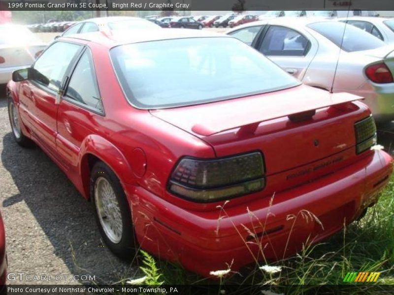Bright Red / Graphite Gray 1996 Pontiac Grand Prix SE Coupe