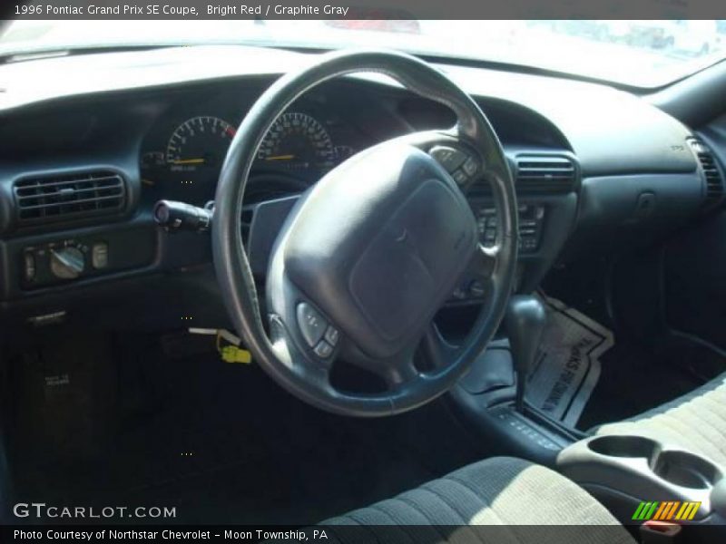 Bright Red / Graphite Gray 1996 Pontiac Grand Prix SE Coupe