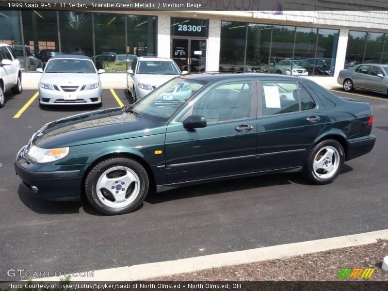 Scarabe Green Metallic / Medium Beige 1999 Saab 9-5 2.3T Sedan