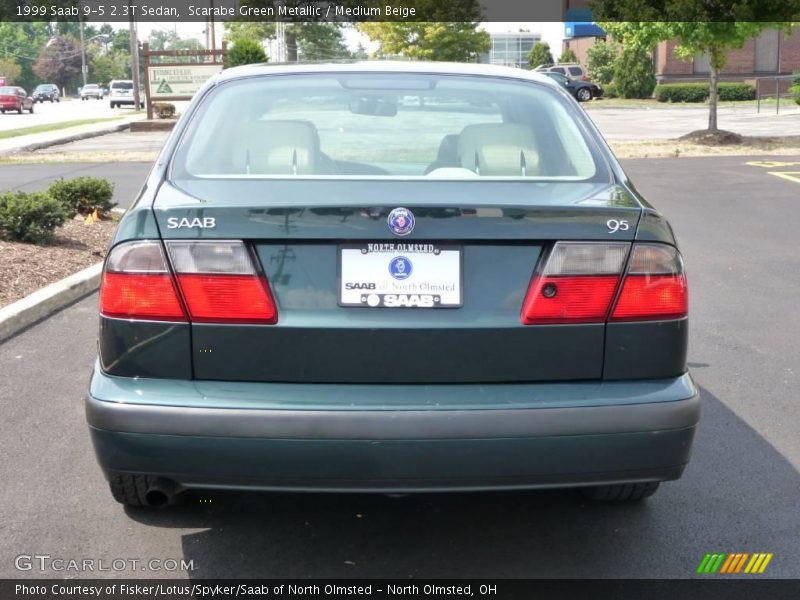 Scarabe Green Metallic / Medium Beige 1999 Saab 9-5 2.3T Sedan