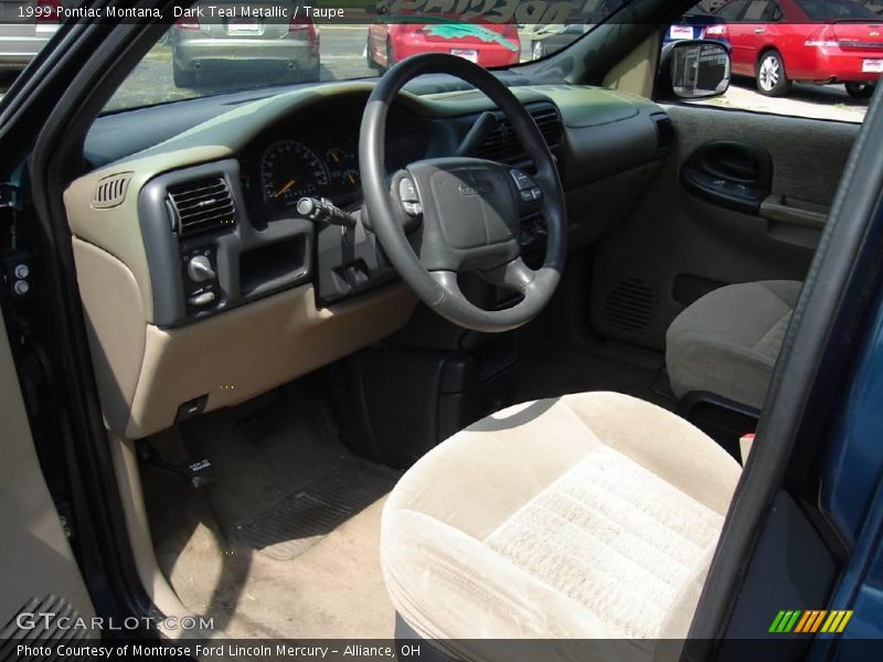 Dark Teal Metallic / Taupe 1999 Pontiac Montana