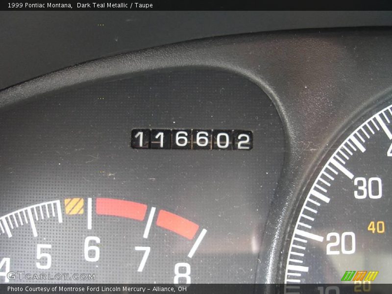 Dark Teal Metallic / Taupe 1999 Pontiac Montana