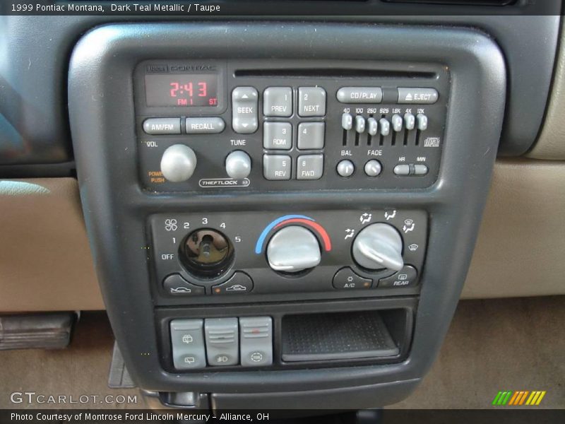 Dark Teal Metallic / Taupe 1999 Pontiac Montana