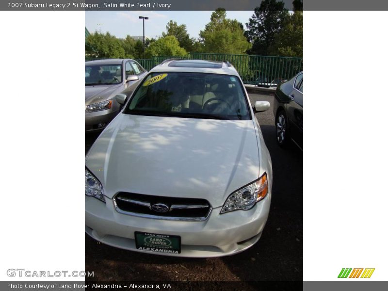 Satin White Pearl / Ivory 2007 Subaru Legacy 2.5i Wagon