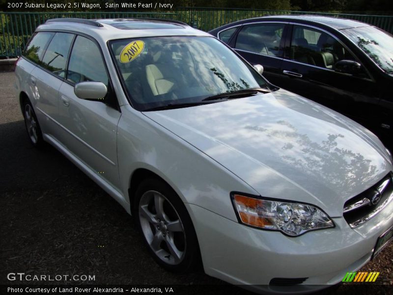 Satin White Pearl / Ivory 2007 Subaru Legacy 2.5i Wagon