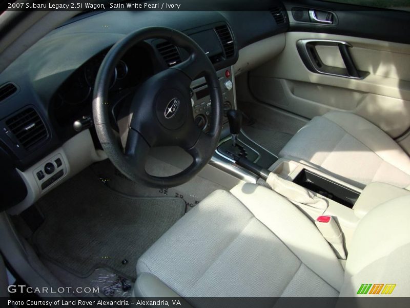 Satin White Pearl / Ivory 2007 Subaru Legacy 2.5i Wagon