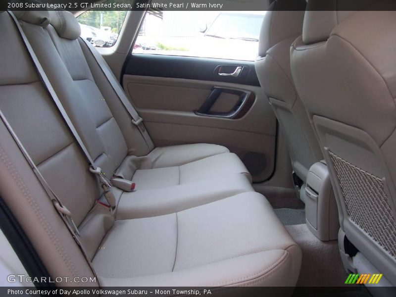 Satin White Pearl / Warm Ivory 2008 Subaru Legacy 2.5 GT Limited Sedan