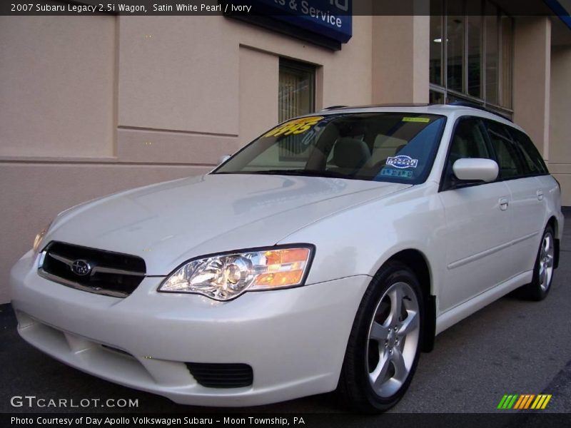 Satin White Pearl / Ivory 2007 Subaru Legacy 2.5i Wagon