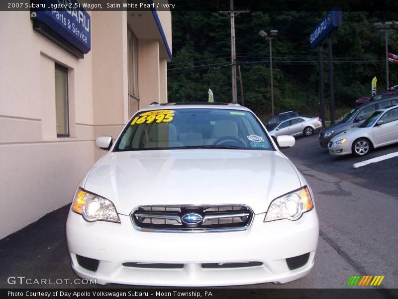 Satin White Pearl / Ivory 2007 Subaru Legacy 2.5i Wagon