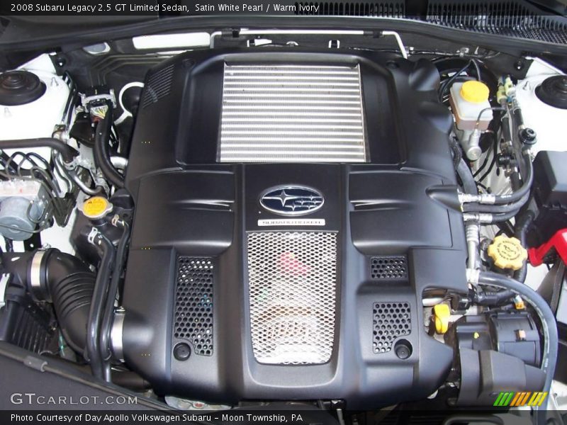 Satin White Pearl / Warm Ivory 2008 Subaru Legacy 2.5 GT Limited Sedan