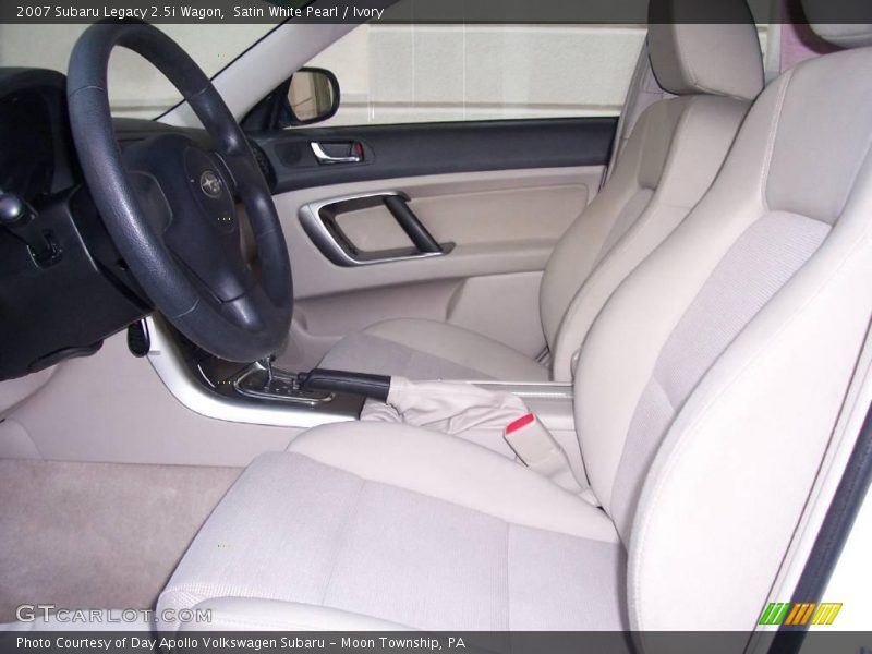Satin White Pearl / Ivory 2007 Subaru Legacy 2.5i Wagon
